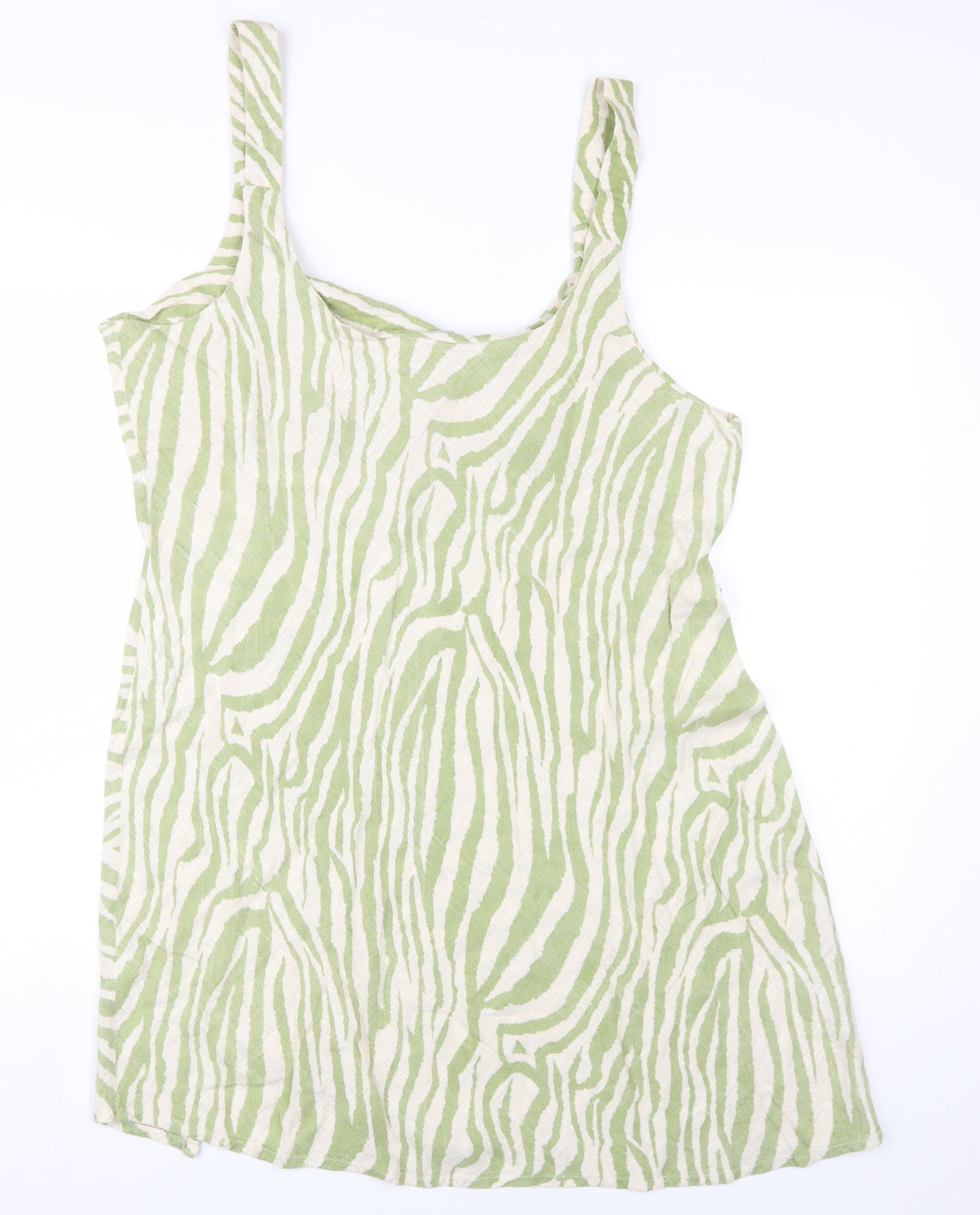 ASOS DESIGN Women Green Animal Print Sleeveless Dress