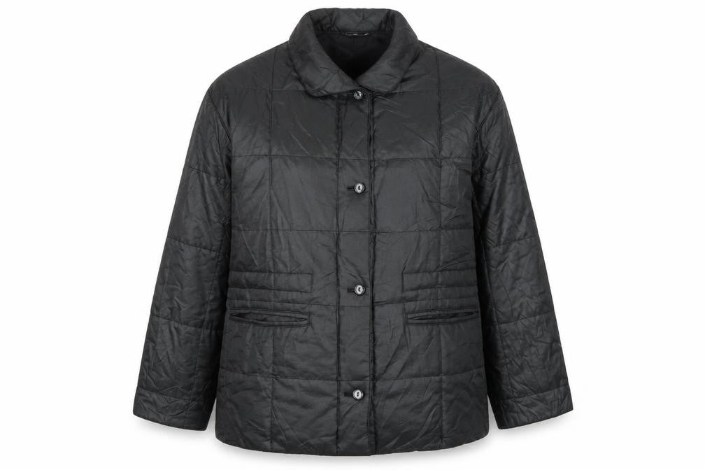 Living Women's Black Quilted Jacket Size 12