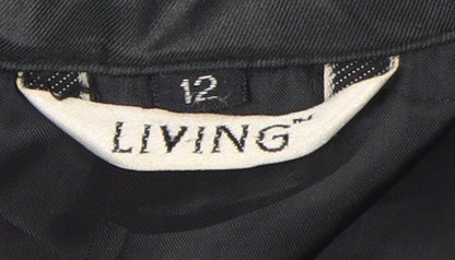 Living Women's Black Quilted Jacket Size 12