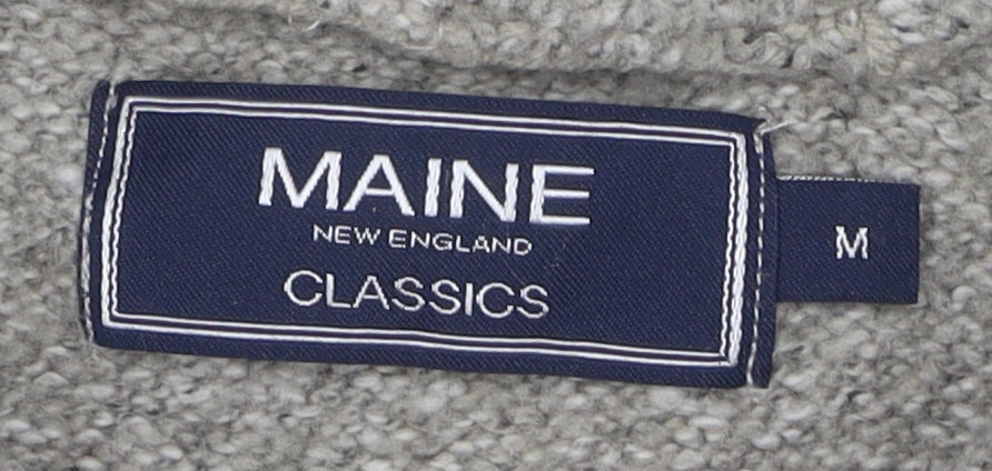 Maine New England Men's Beige High Neck Pullover Jumper M