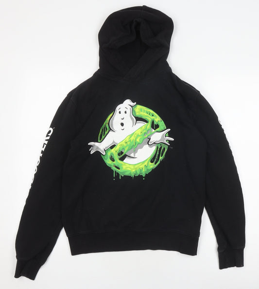 H&M Boys Ghostbusters Black Pullover Hoodie, 14 Years, Movie Inspired