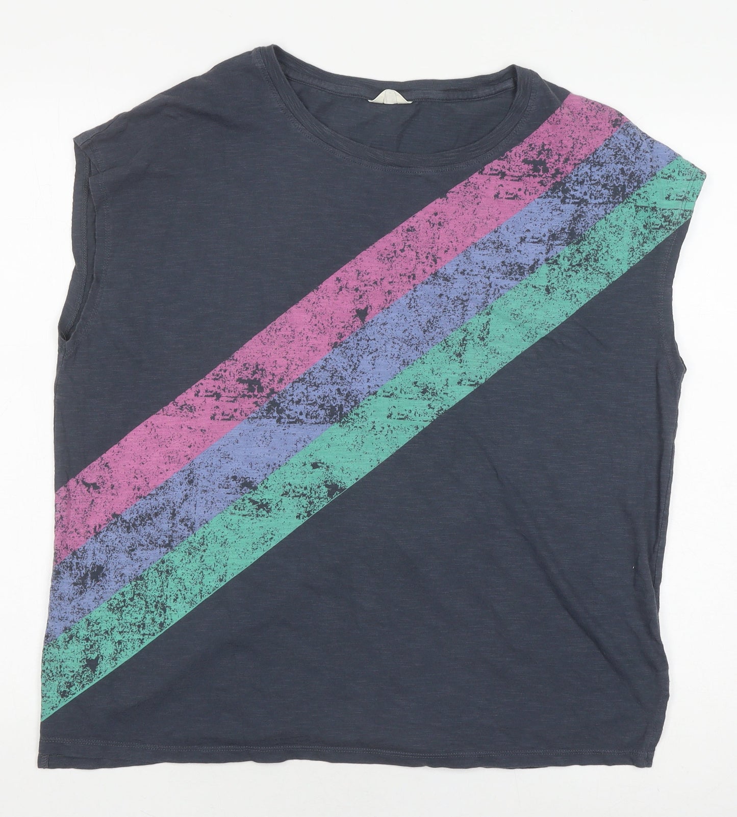 Hush Men's Multicoloured Retro Sleeveless T-Shirt M
