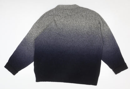 Back view of Mexx Men's Grey XL V-Neck Jumper