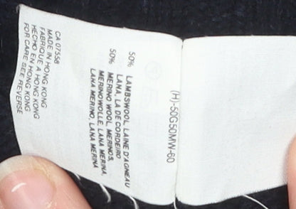 Brand and care label for Mexx Men's Grey XL V-Neck Jumper