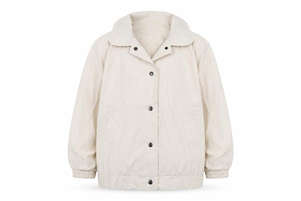 Damart Women's Beige Basic Jacket Size 14 - Classic