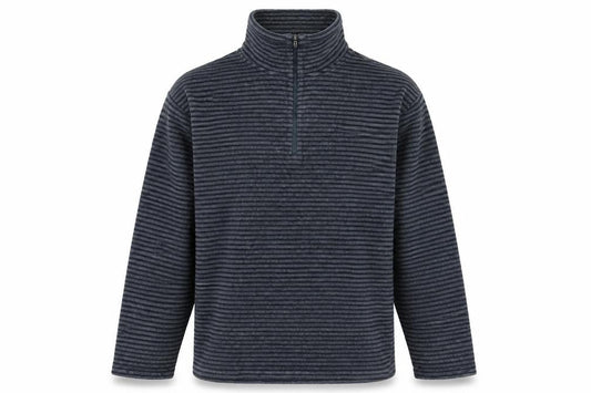 Craghoppers Men's Blue Striped 1/4 Zip Sweatshirt - M
