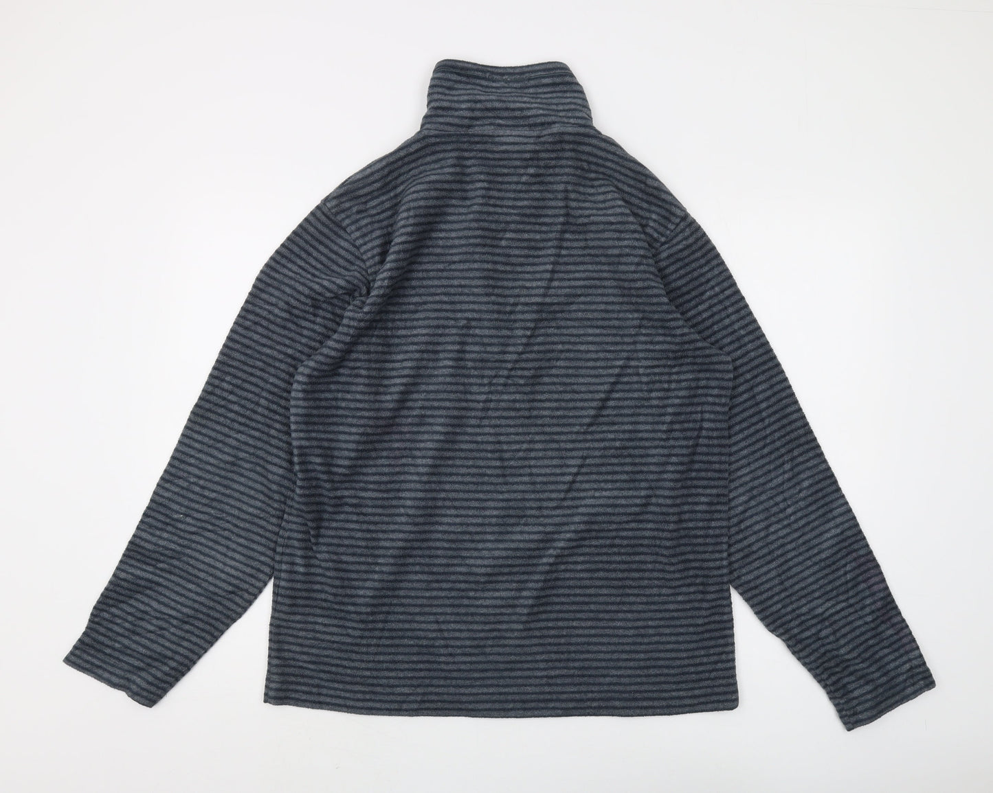 Craghoppers Men's Blue Striped 1/4 Zip Sweatshirt - M