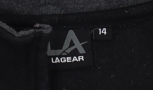 LA Gear Women's Black Full Zip Sweatshirt Size 14