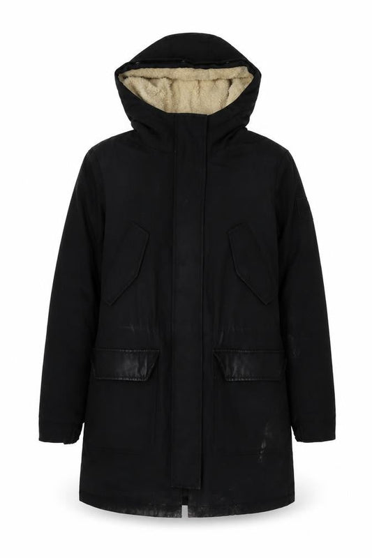 Calvin Klein Jeans Women's Black Parka Jacket M