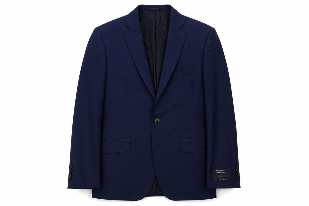Jaeger Men's Blue Wool Blazer 38L, Notch Lapel, New