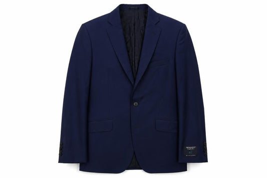 Jaeger Men's Blue Wool Blazer 38L, Notch Lapel, New