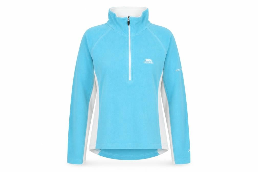 Trespass Women's Blue Henley Sweatshirt M Polyester