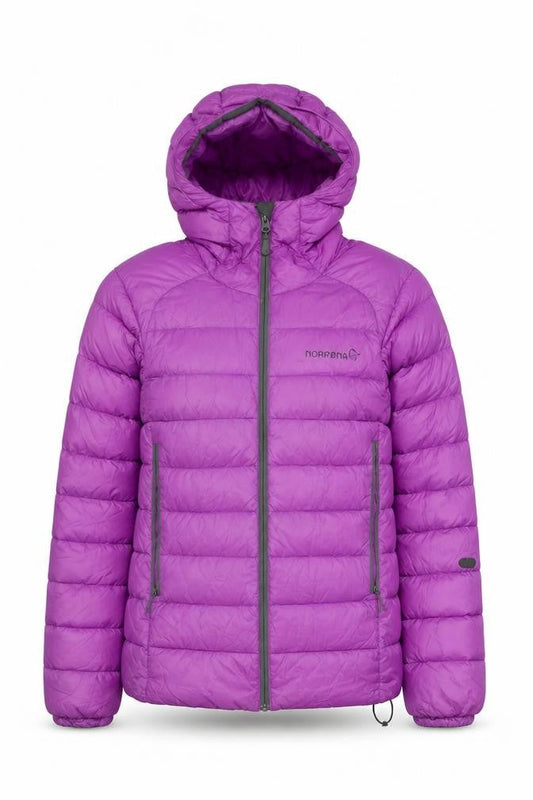 Norrøna Women's Purple XS Puffer Jacket Hooded Insulated