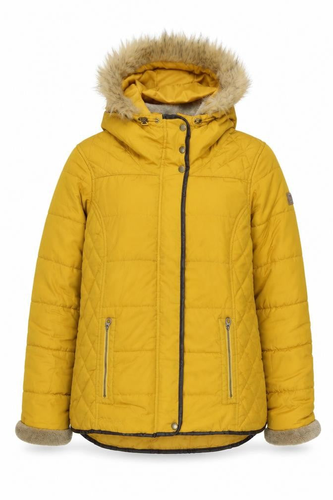 Regatta Women's Yellow Puffer Jacket Size 14