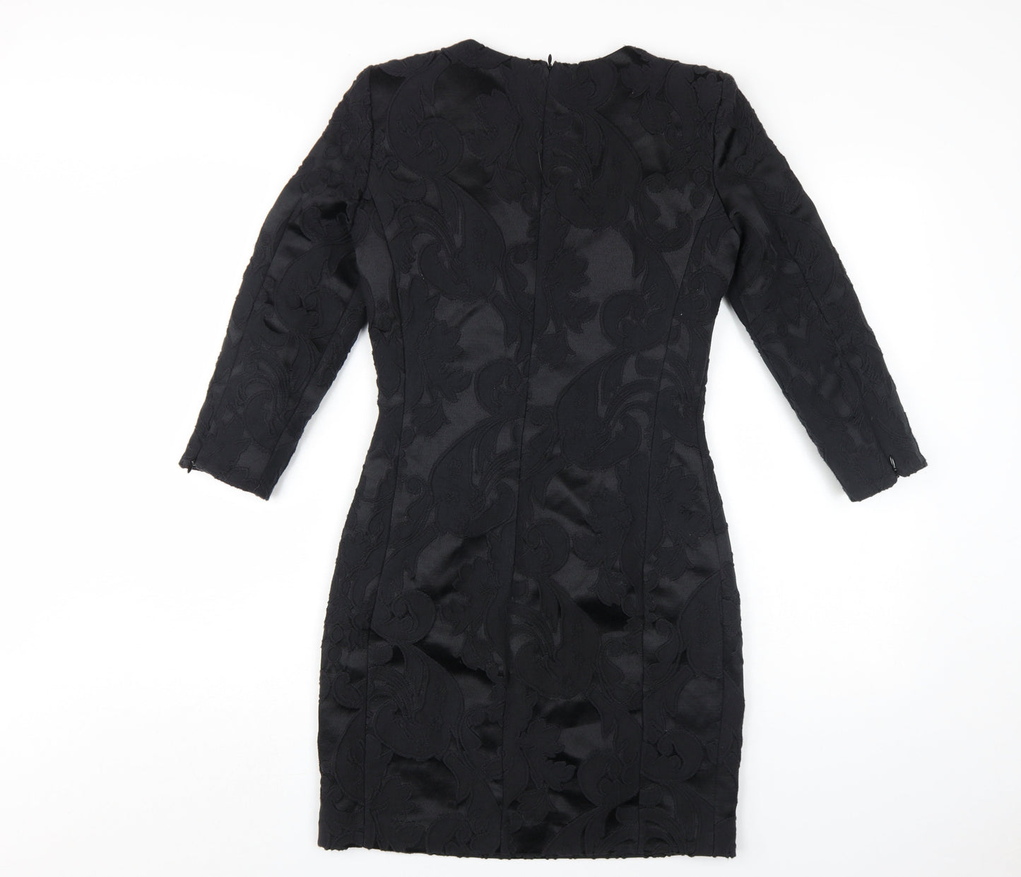 Mango Women's Black Sheath Dress, Size 8, Party Ready