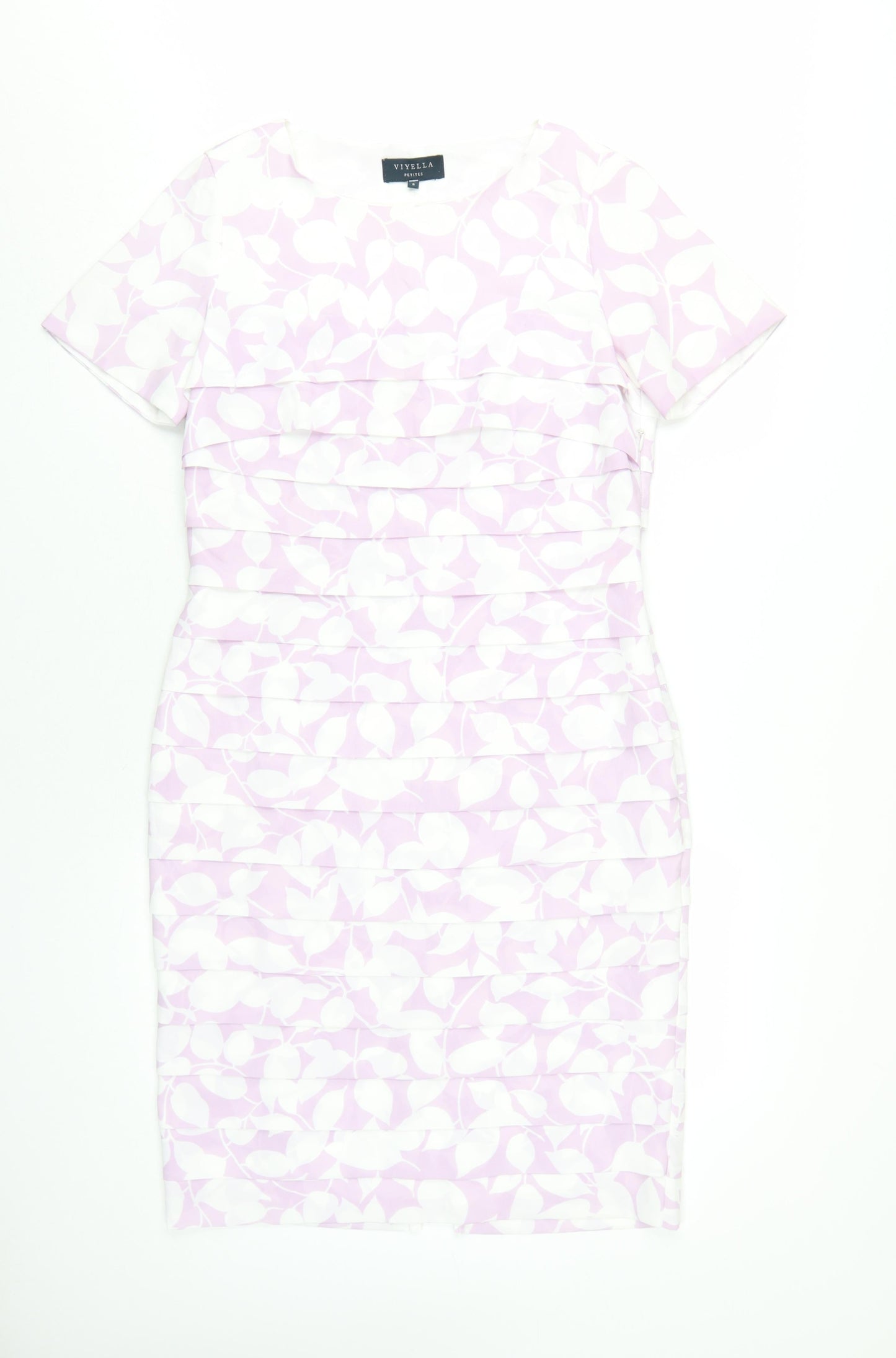 Viyella Women's Pink Floral Sheath Dress Size 8