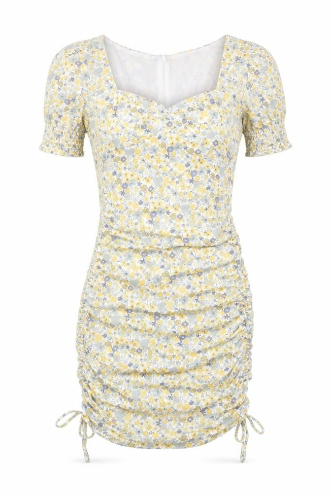 Bardot Women's Multicoloured Floral Short Sleeve Dress