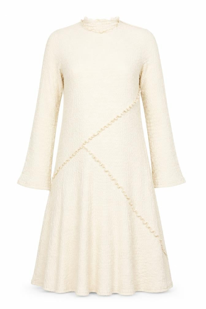 Marks & Spencer Women Beige A-Line Long Dress Size 14
