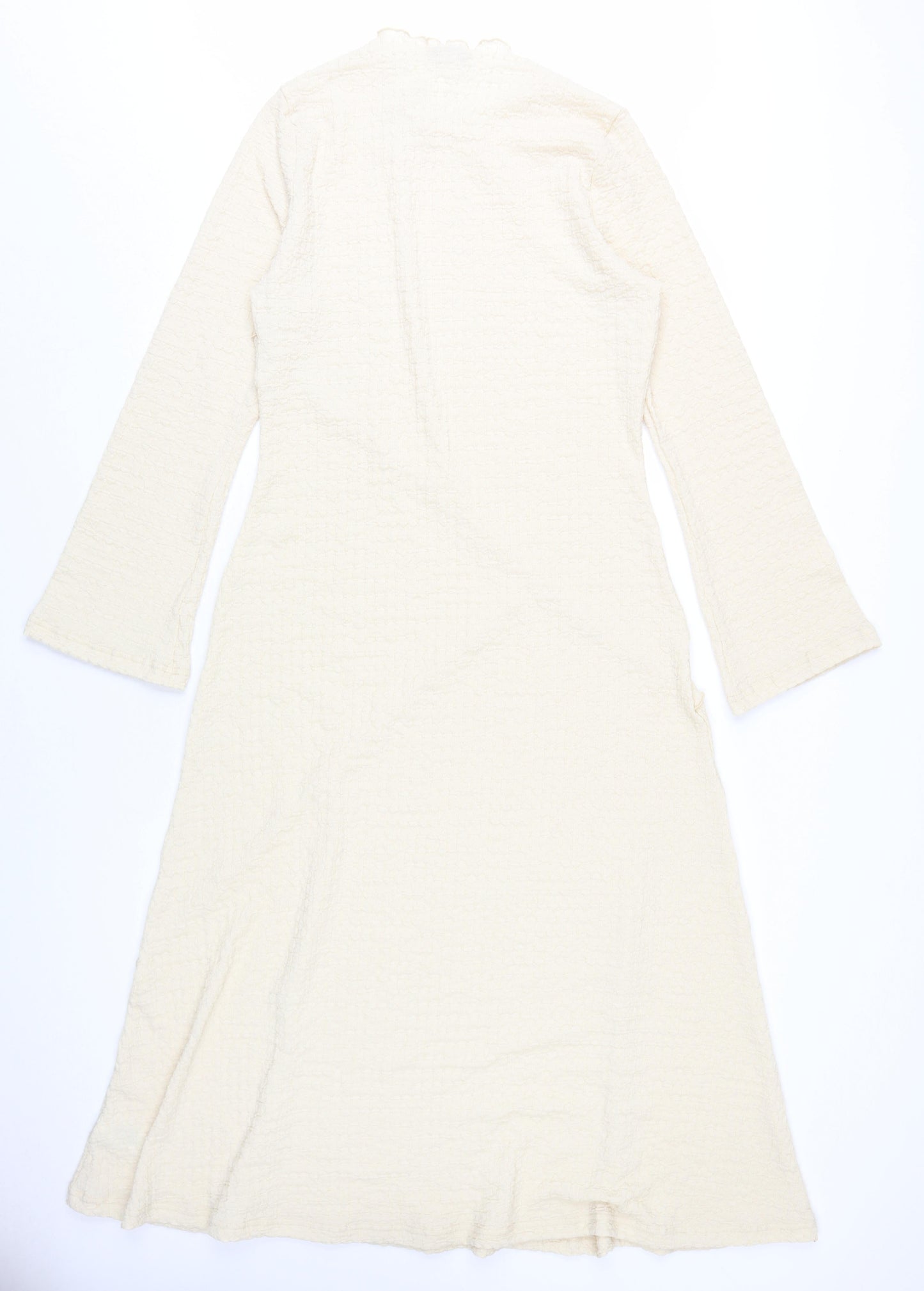Marks and Spencer Women Beige A-Line Long Dress Size 14
