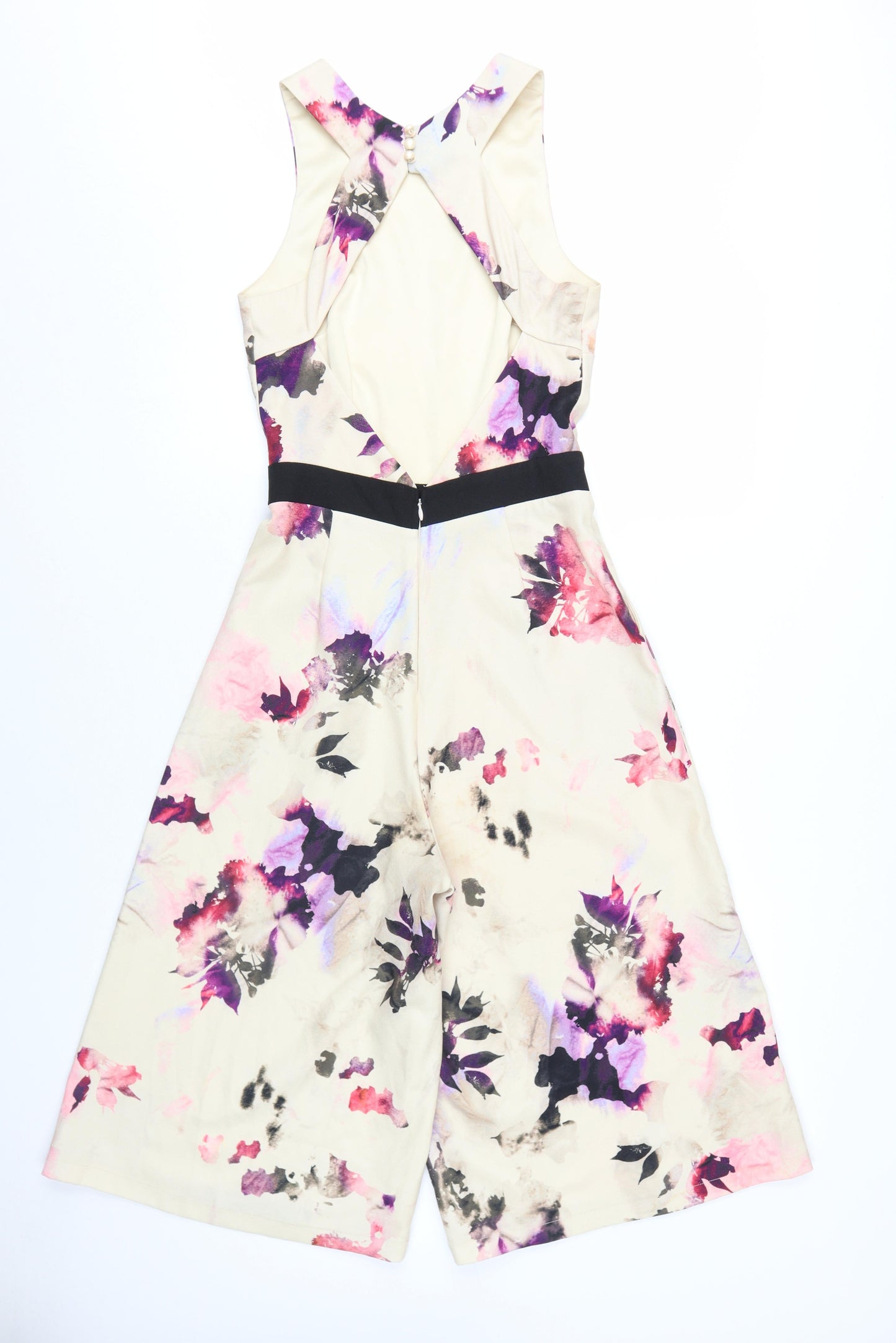 Little Mistress Women's Multicoloured Floral Jumpsuit Size 8