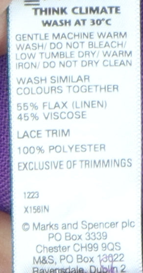 Marks and Spencer Women's Purple Fit & Flare Dress Size 20