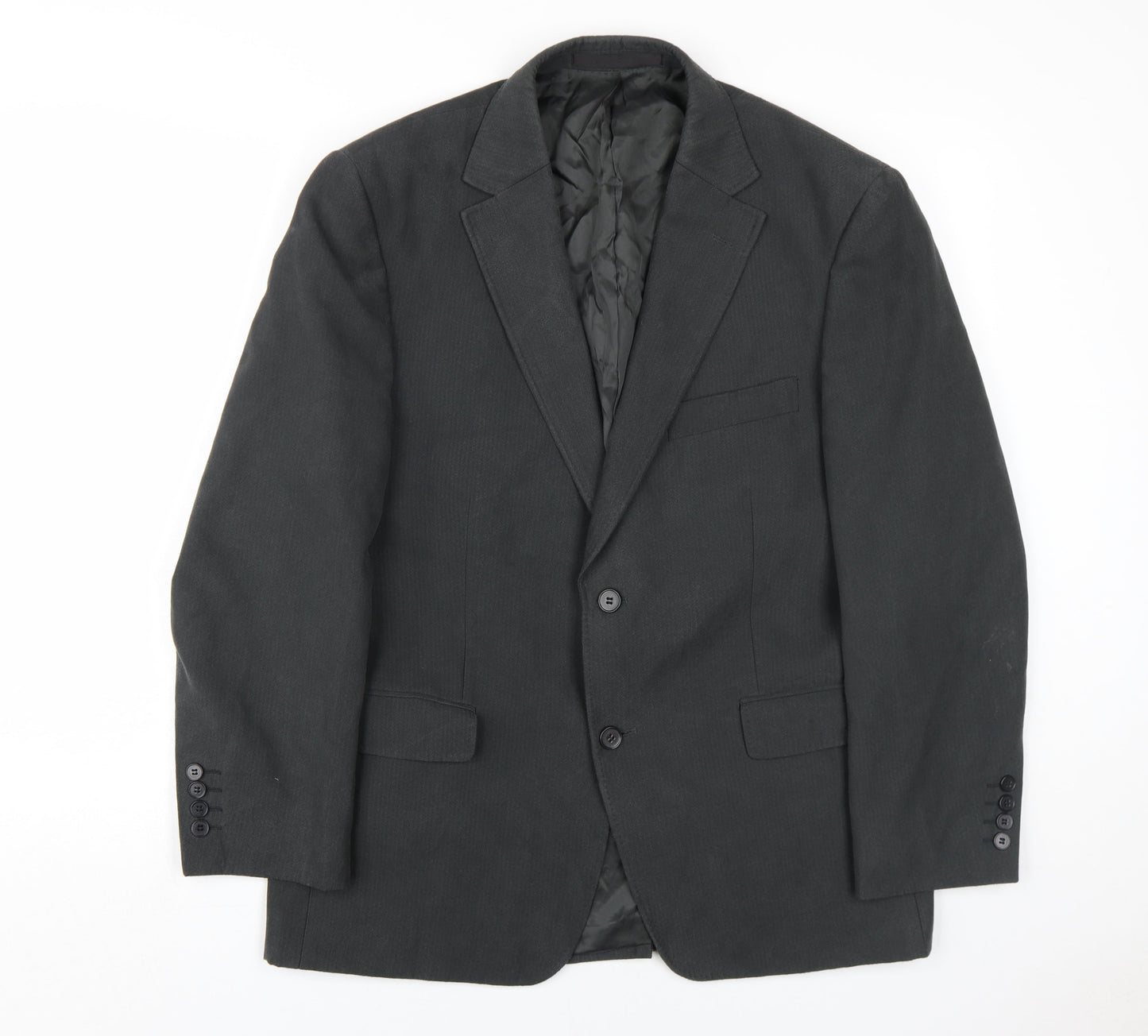 Marks and Spencer Men's Black 40S Blazer, Relaxed Fit