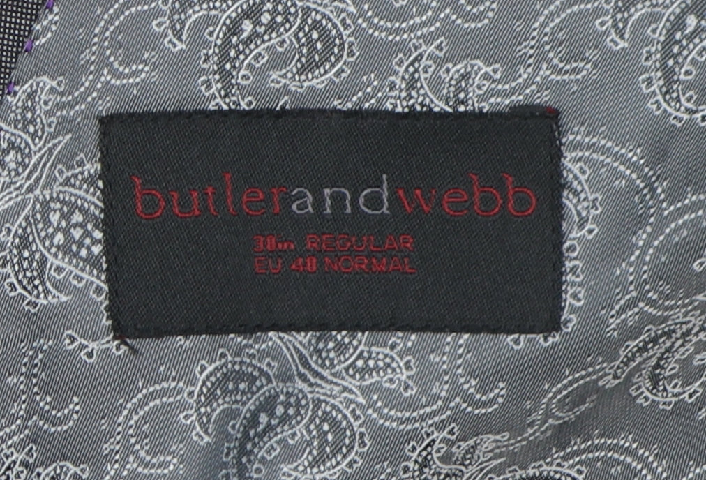 Butler & Webb Men's Grey Blazer, 38R, Classic Style