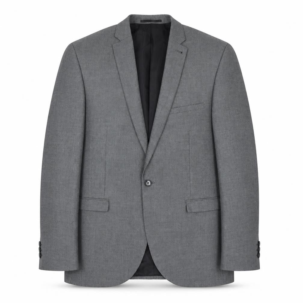 Ventura Men's Grey Slim Fit Blazer, Size 40R