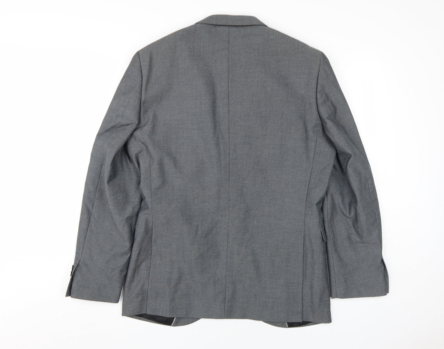 Ventura Men's Grey Slim Fit Blazer, Size 40R
