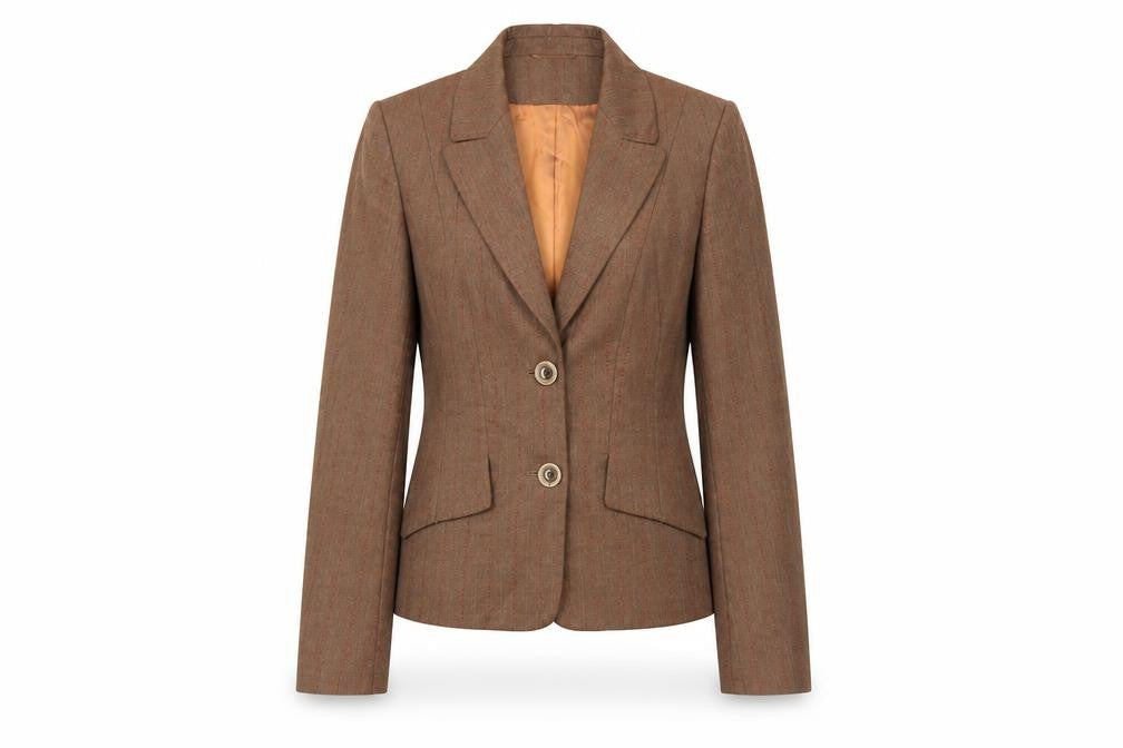 Principles Women's Brown Pinstripe Blazer Size 10