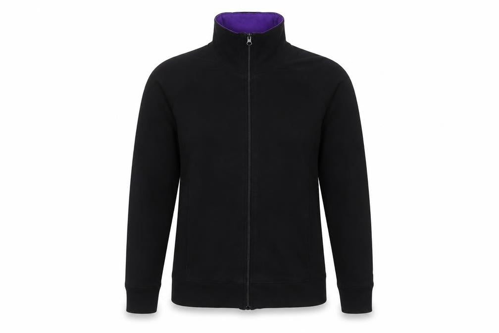 Mountain Life Active Women's Black Full Zip Sweatshirt - Size 14