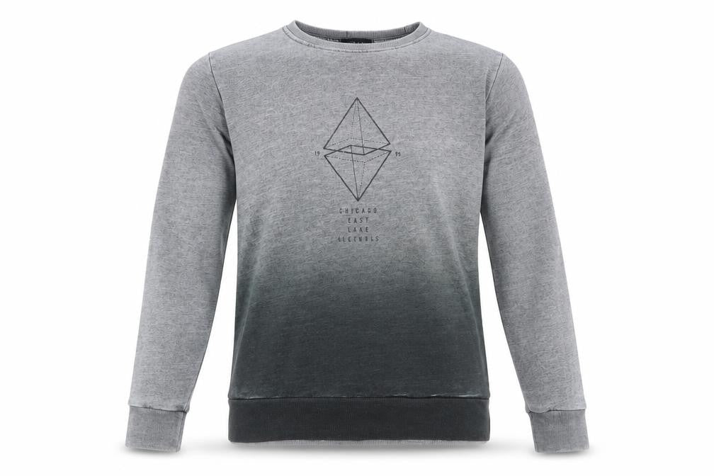 River Island Men's Grey Pullover Sweatshirt, Size M