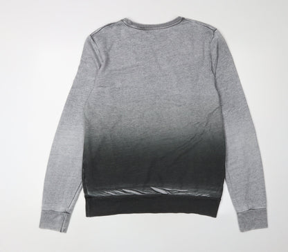 River Island Men's Grey Pullover Sweatshirt, Size M