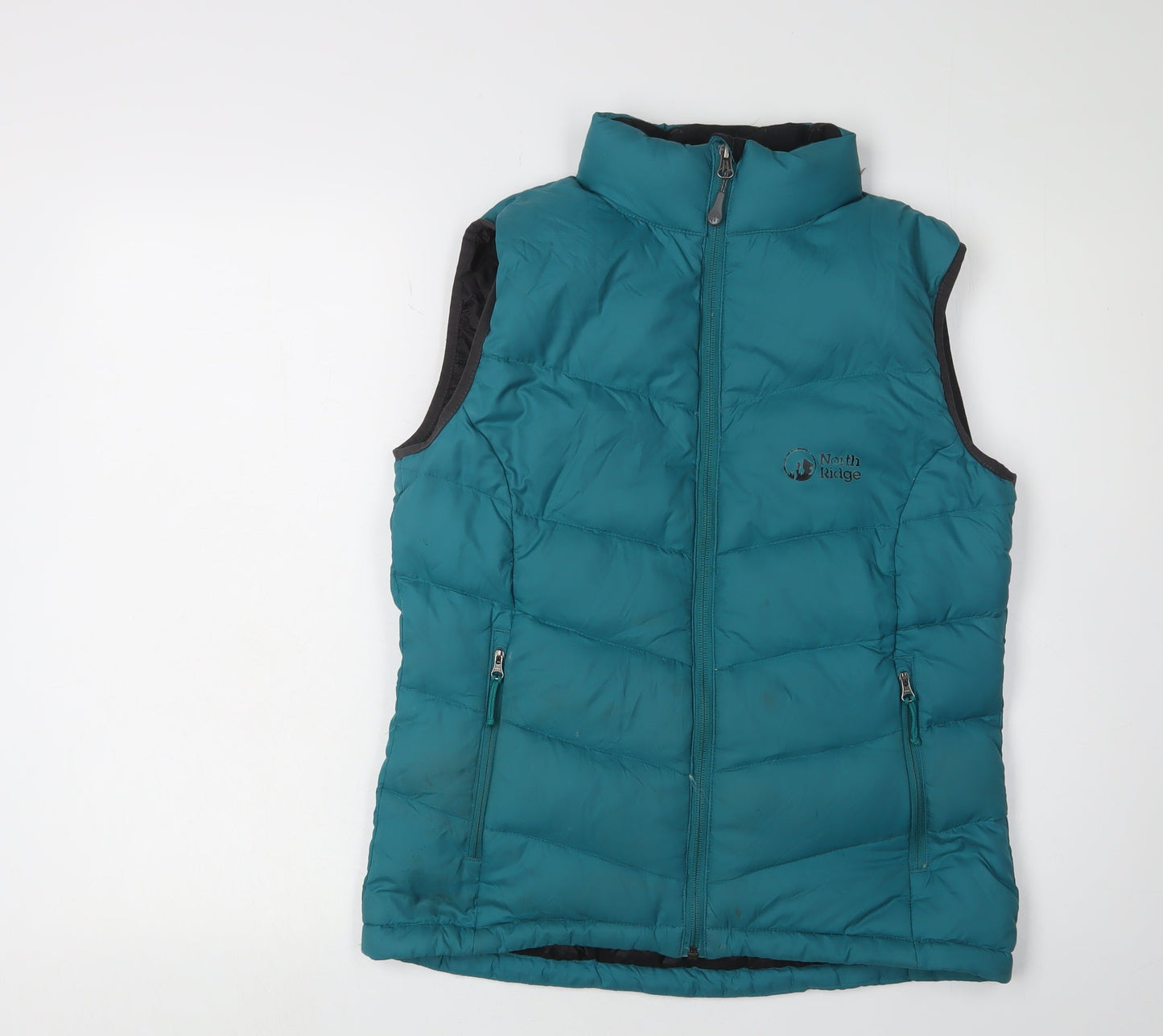 North Ridge Women's Green Puffer Waistcoat Size 10