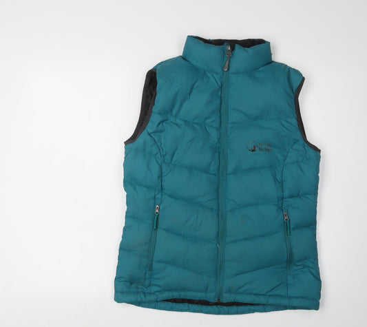 North Ridge Women's Green Puffer Waistcoat Size 10