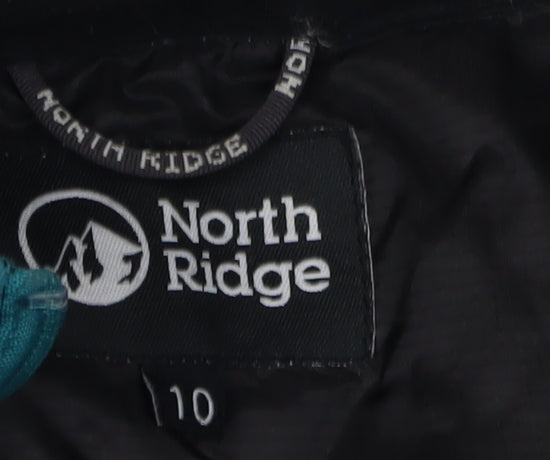 North Ridge Women's Green Puffer Waistcoat Size 10