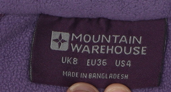 Mountain Warehouse Women's Purple Fleece Sweatshirt Size 8