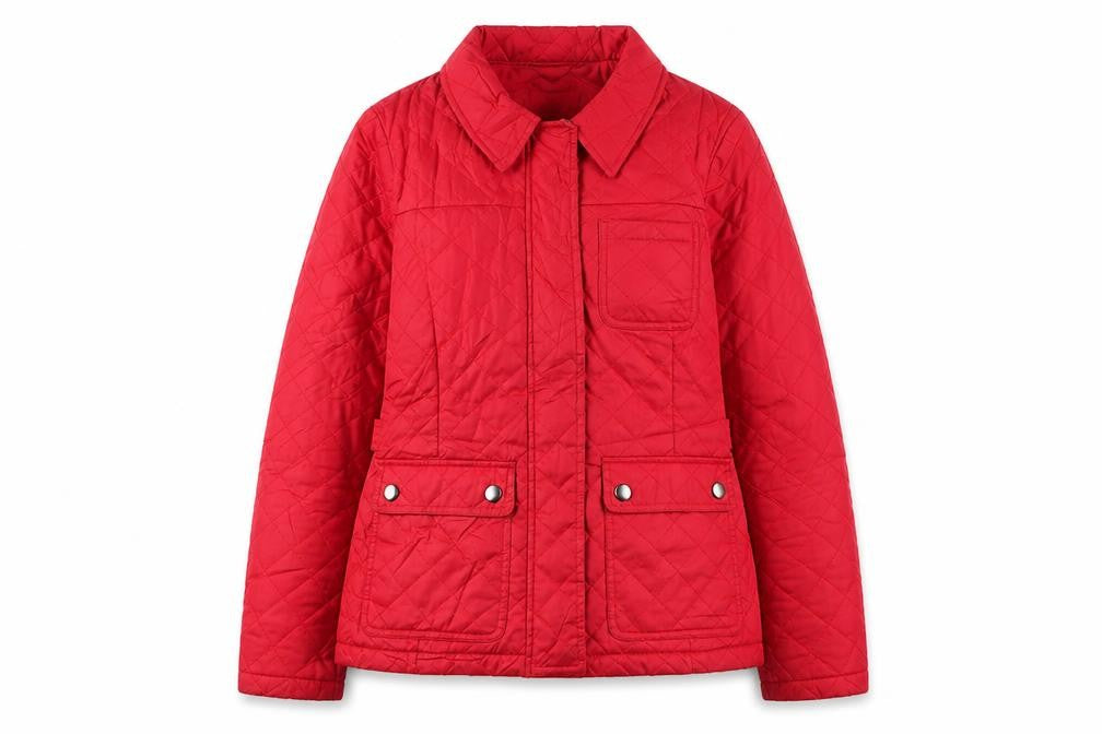 Lakeland Women's Red Quilted Jacket Size 10