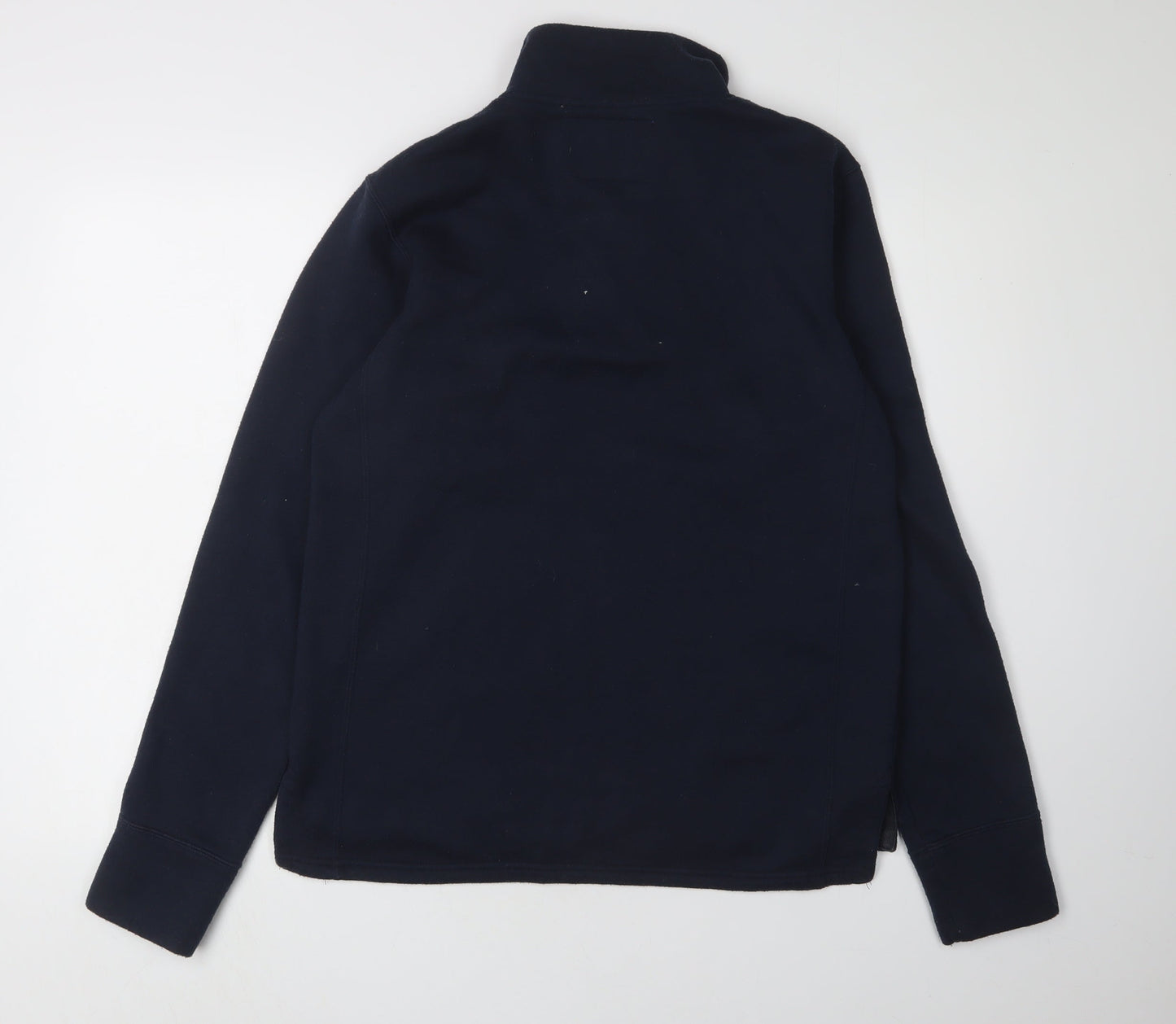 Leeds Rhinos Men's Black Henley Sweatshirt Size S