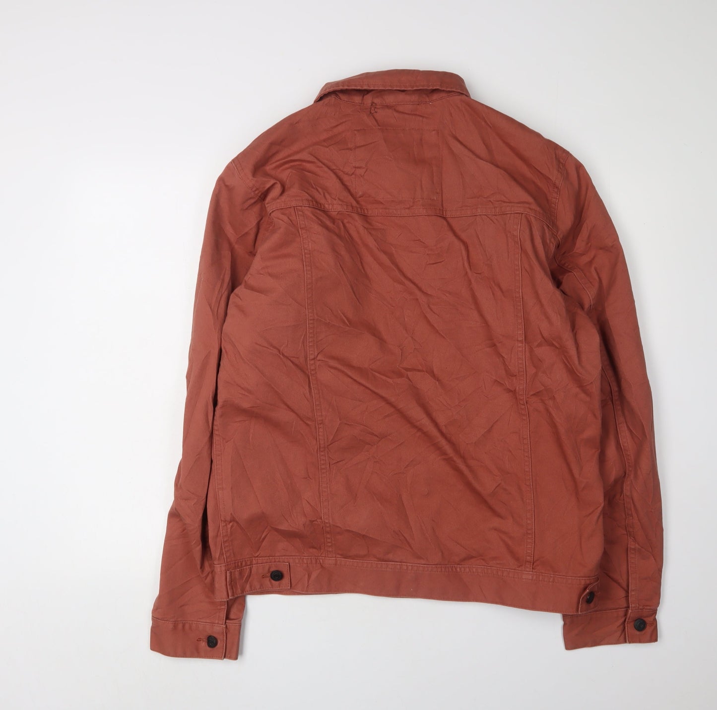 DC Men's Brown Varsity Jacket, L, Collared