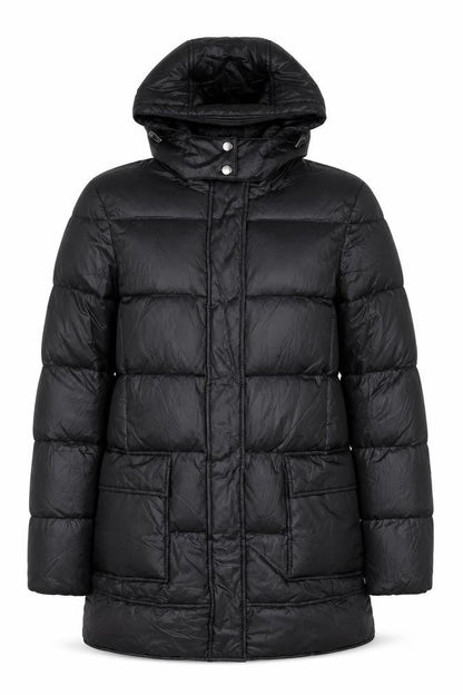 Woman & Soul Women's Black Long Puffer Jacket S