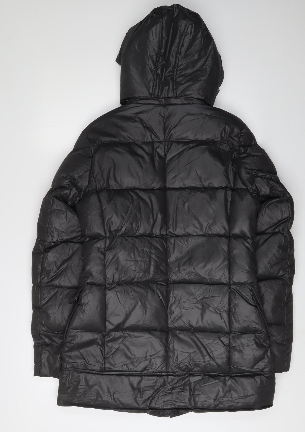 Woman & Soul Women's Black Long Puffer Jacket S