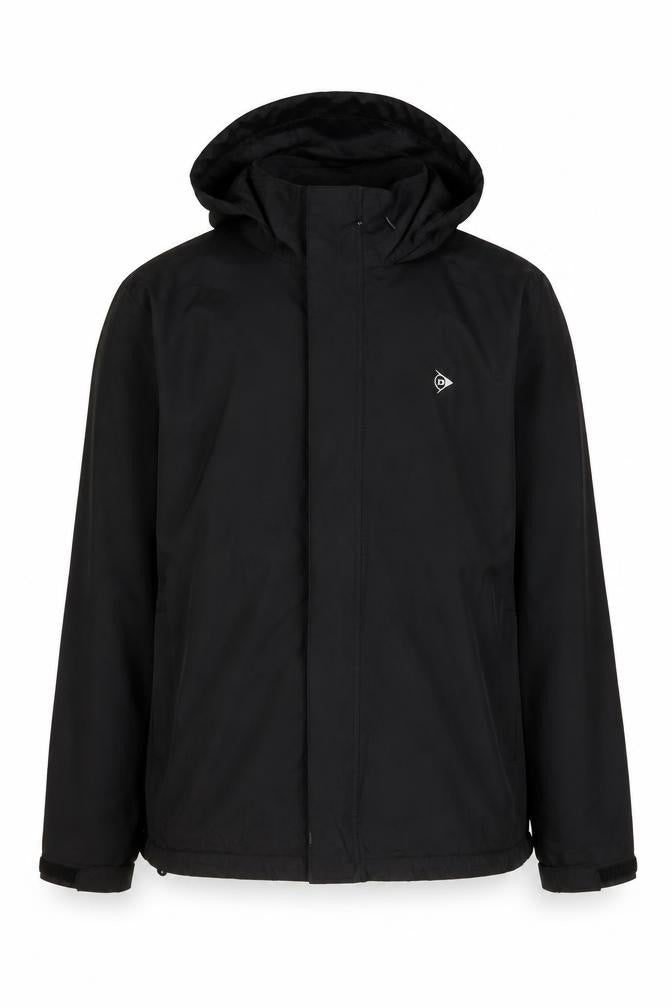 Dunlop Men’s Black Hooded Windbreaker Jacket - L