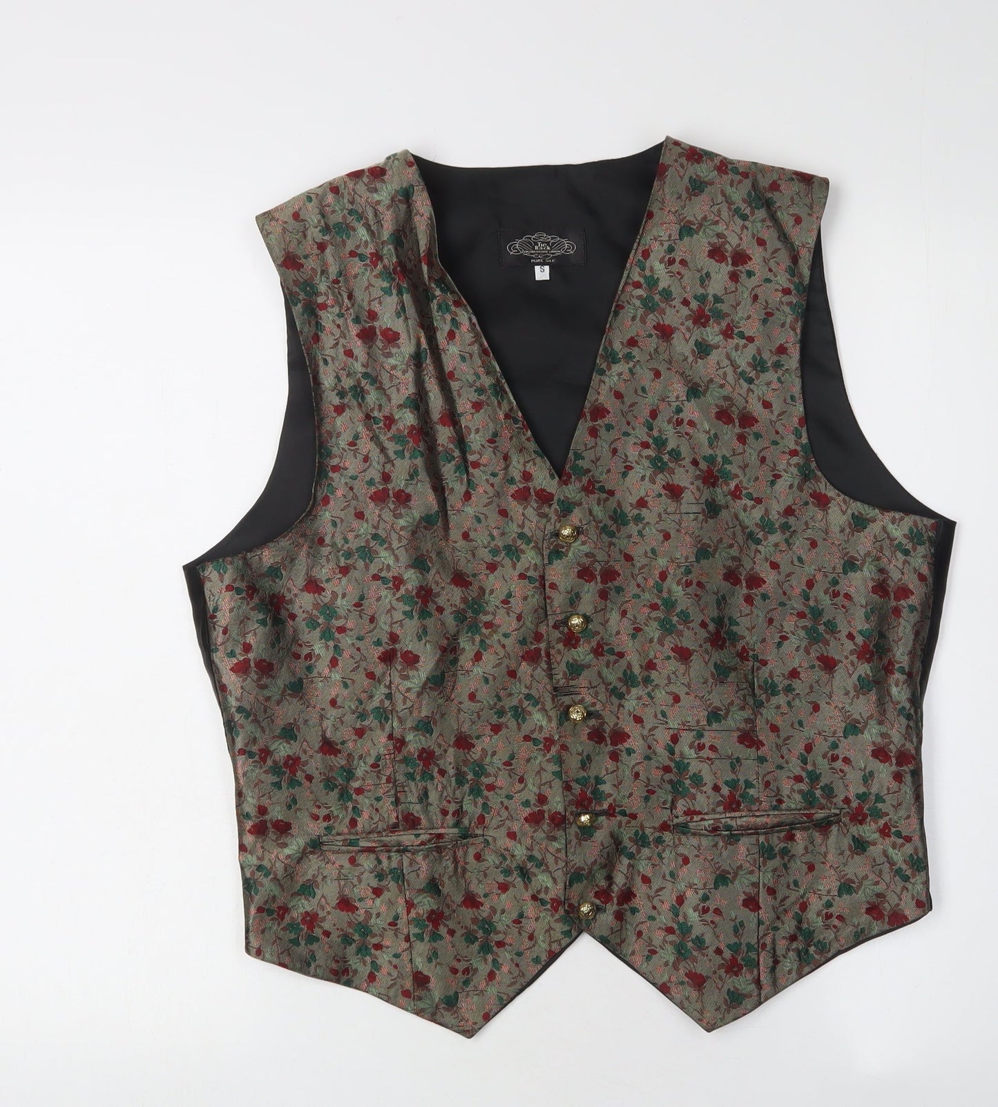 Tie Rack Men's Multicoloured Silk Waistcoat S