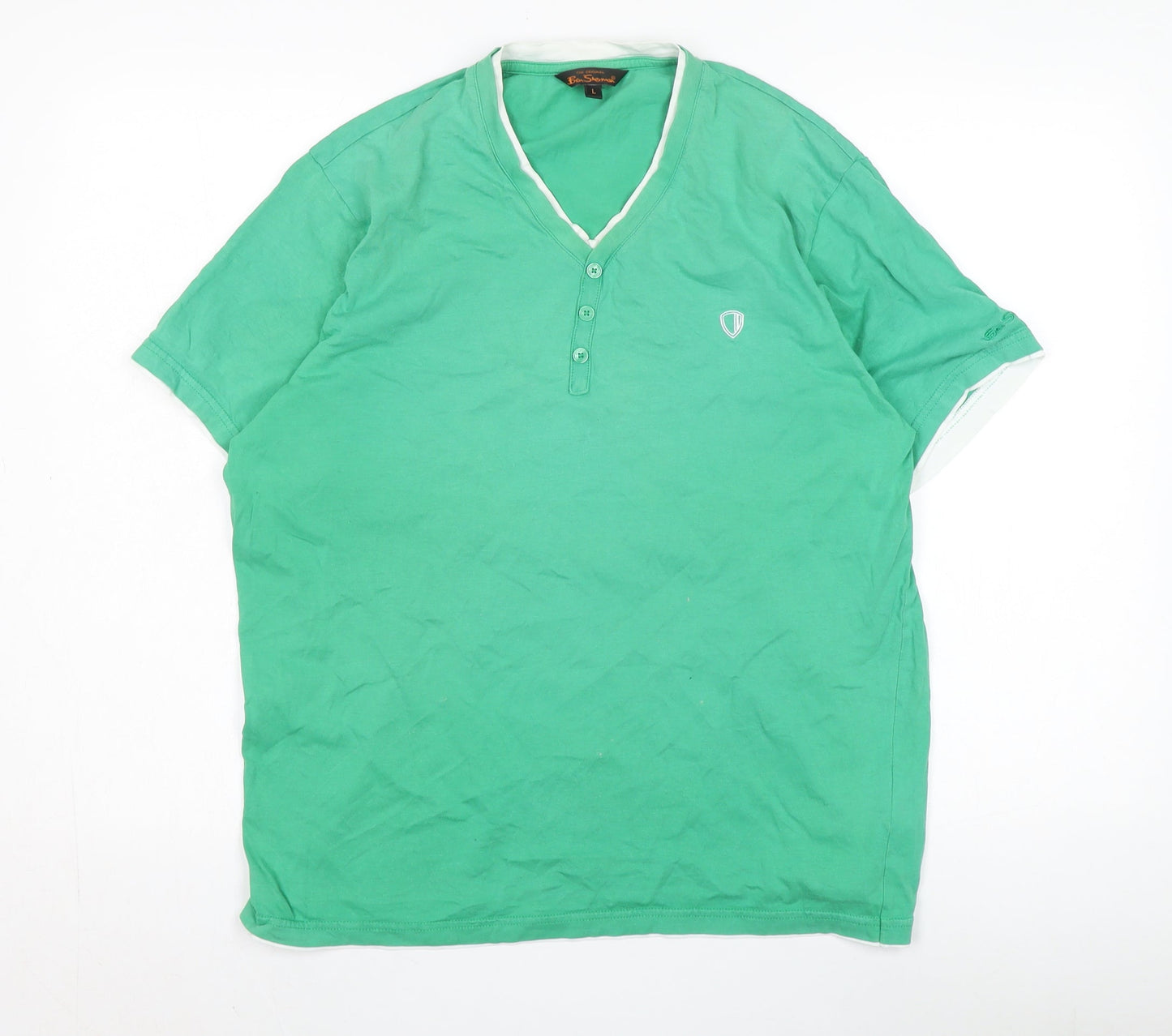 Ben Sherman Green T-shirt,Size Large.