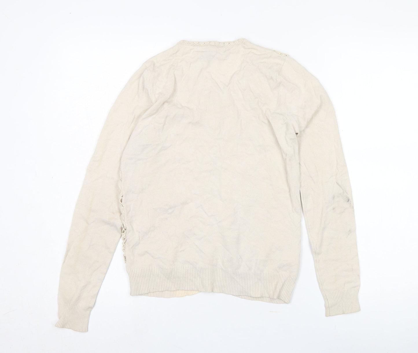Mango Suit Women's Beige Cardigan Size 12