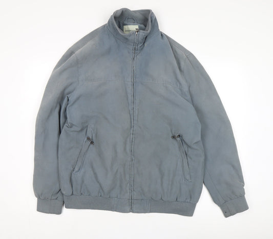 Greenwoods Men's Grey Windbreaker Jacket M Casual