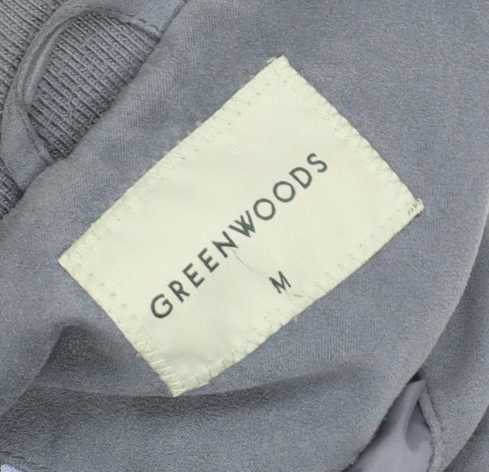 Greenwoods Men's Grey Windbreaker Jacket M Casual
