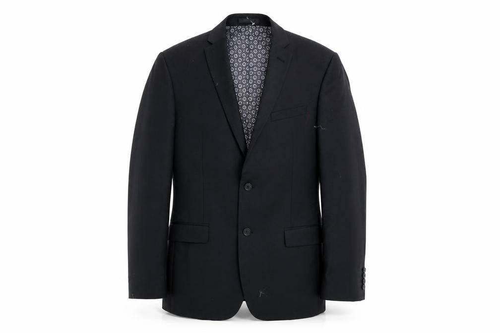 Racing Green Men's Black Blazer Size 40 Regular Fit