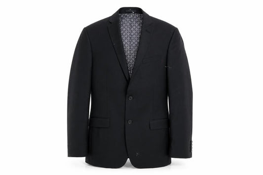 Racing Green Men's Black Blazer Size 40 Regular Fit